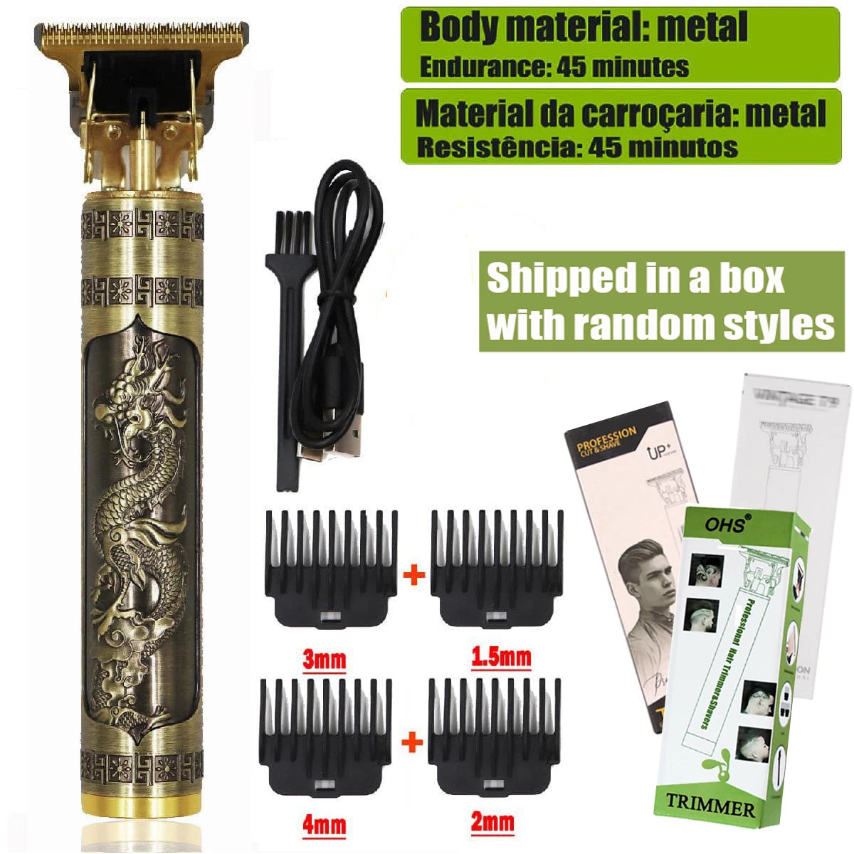 T9 Hair Clipper Repair Beard Shaving Body Hair Trimmer Clippers Electric Machine Men Haircut Machine 0mm Barber Shaver