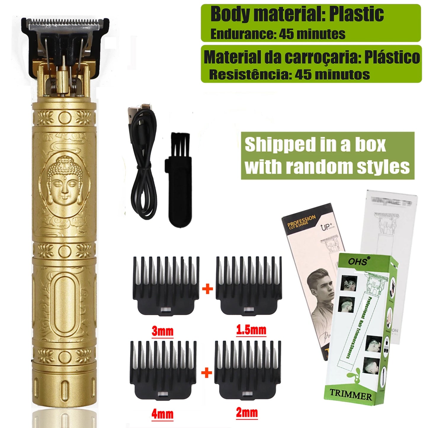 T9 Hair Clipper Repair Beard Shaving Body Hair Trimmer Clippers Electric Machine Men Haircut Machine 0mm Barber Shaver